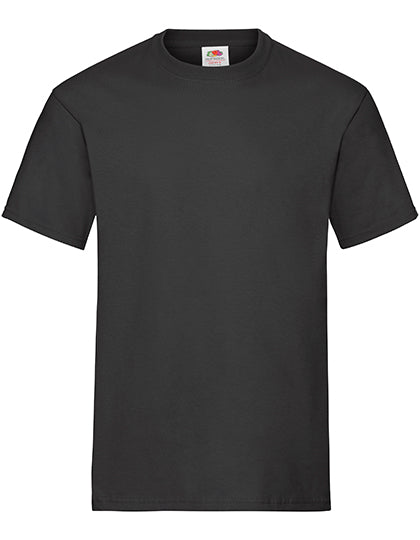Fruit of the Loom - American Heavy T-shirt Ronde Hals - Black