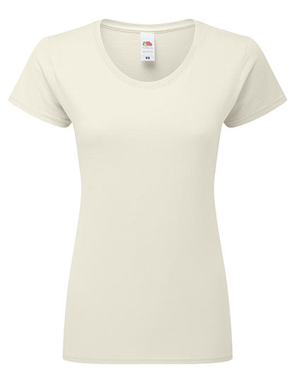 Fruit of the Loom - Ladies Iconic 195 Ringspun T - Natural