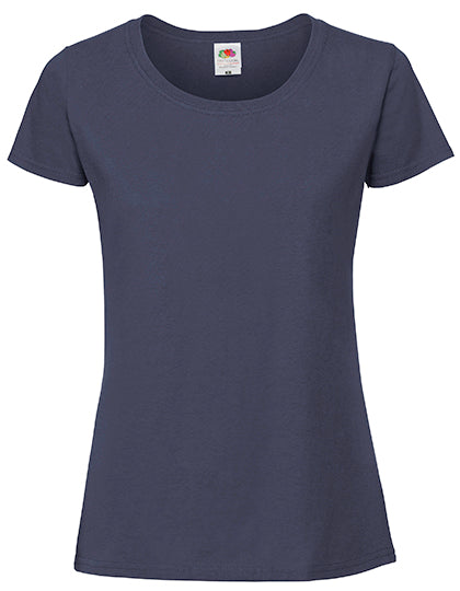 Fruit of the Loom - Iconic 195 Dames T-Shirt - Navy
