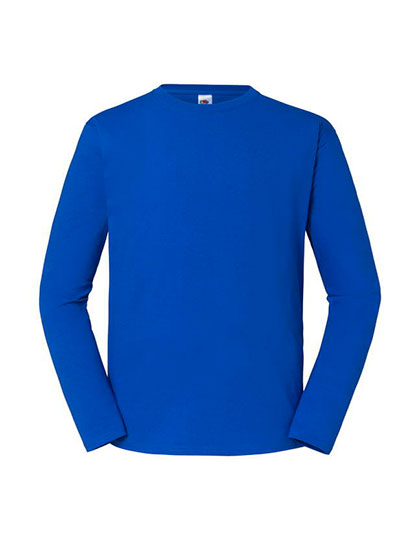 Fruit of the Loom - Iconic 195 Long Sleeve Ringspun T - Royal Blue XS (uitverkoop)