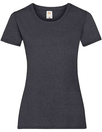 Fruit of the Loom - Dames Valueweight T-shirt - Dark Grey Heather