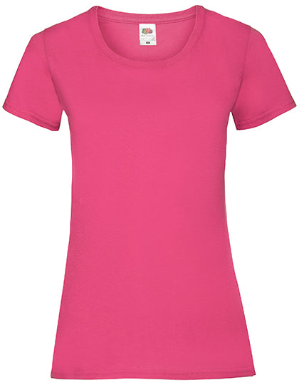 Fruit of the Loom - Dames Valueweight T-shirt - Fuchsia