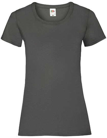 Fruit of the Loom - Dames Valueweight T-shirt - Light Graphite (Soli