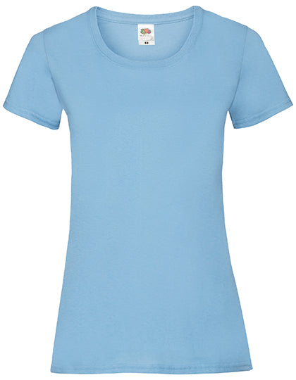 Fruit of the Loom - Dames Valueweight T-shirt - Sky Blue