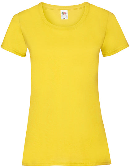 Fruit of the Loom - Dames Valueweight T-shirt - Yellow