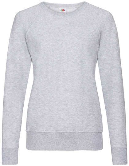 Fruit of the Loom - Ladies´ Lightweight Raglan Sweat - Heather Grey