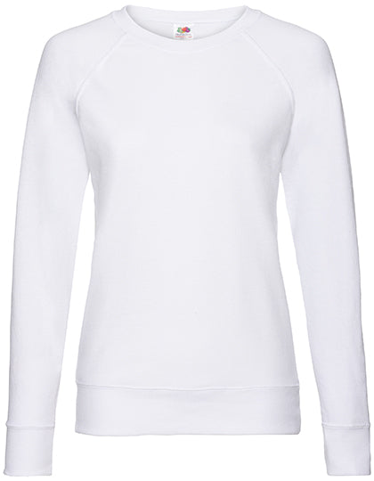 Fruit of the Loom - Ladies´ Lightweight Raglan Sweat - White