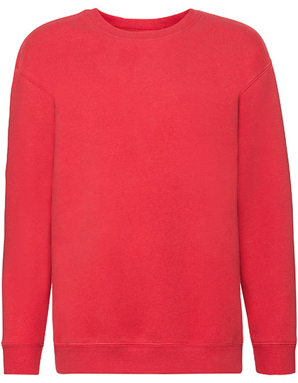 Fruit of the Loom - Kids´ Premium Set-In Sweat - Red 152 (uitverkoop)