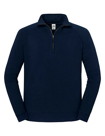 Fruit of the Loom - Iconic Premium Zip Neck Sweat - Deep Navy