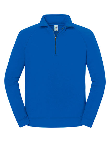 Fruit of the Loom - Iconic Premium Zip Neck Sweat - Royal Blue