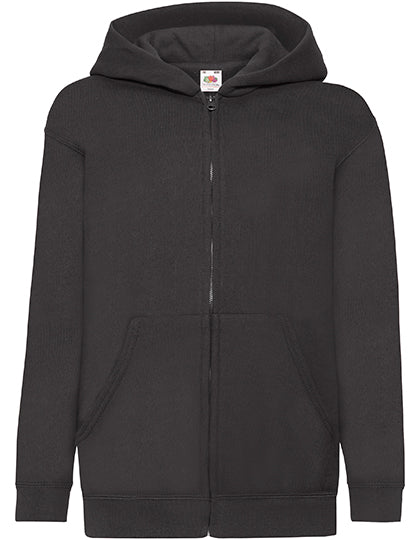 Fruit of the Loom - Kids´ Classic Hooded Sweat Jacket - Black