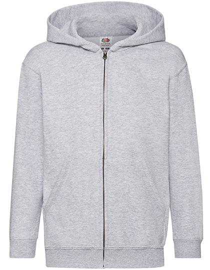 Fruit of the Loom - Kids´ Classic Hooded Sweat Jacket - Heather Grey