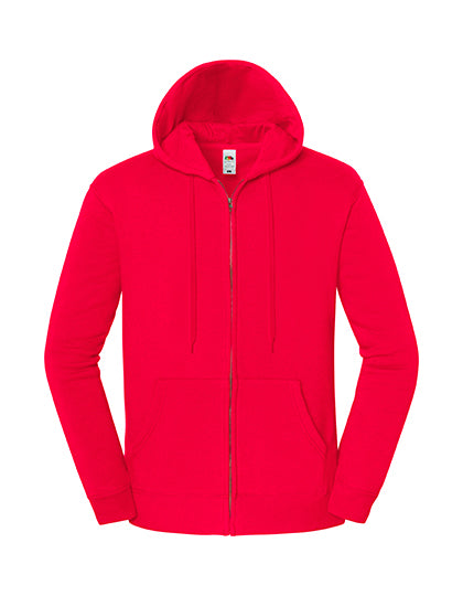 Fruit of the Loom - Iconic Premium Hooded Sweat Jacket - Red
