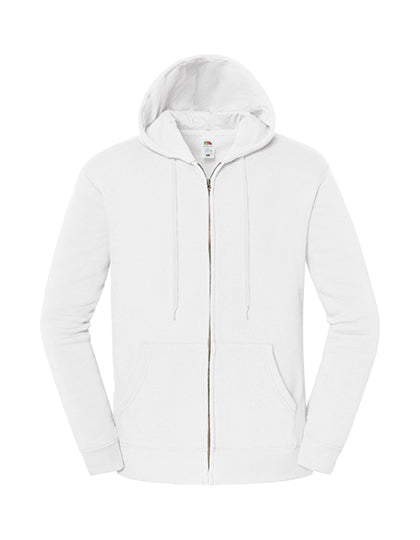 Fruit of the Loom - Iconic Premium Hooded Sweat Jacket - White