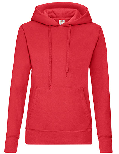 Fruit of the Loom - Lady-Fit Classic Hoodie - Red