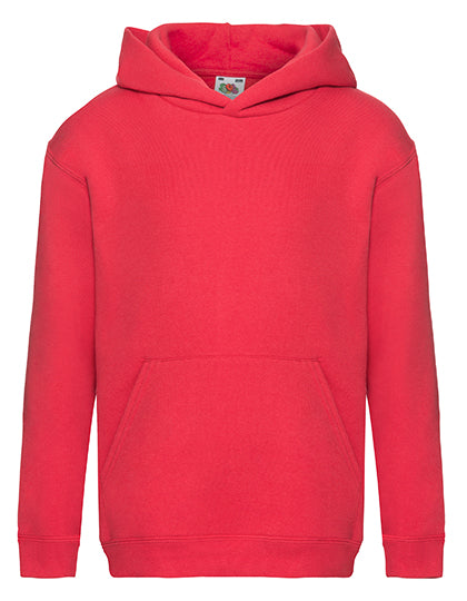 Fruit of the Loom - Premium Kinder Hoodie - Red