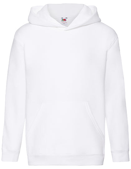 Fruit of the Loom - Premium Kinder Hoodie - White