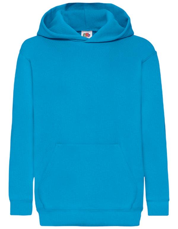 Fruit of the Loom - Classic Kinder Hoodie - Azure Blue