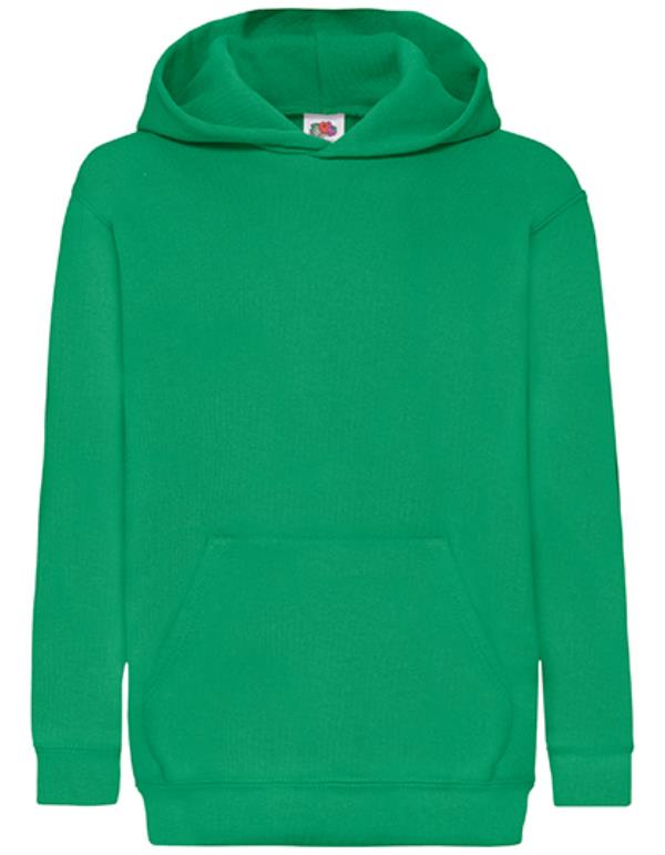 Fruit of the Loom - Classic Kinder Hoodie - Kelly Green