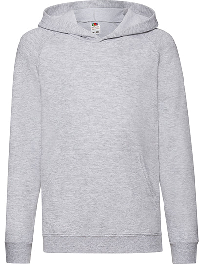 Fruit of the Loom - Kids´ Lightweight Hooded Sweat - Heather Grey