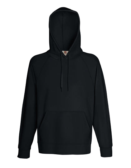Fruit of the Loom - Lightweight Hooded Sweat - Black