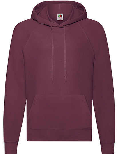 Fruit of the Loom - Lightweight Hooded Sweat - Burgundy