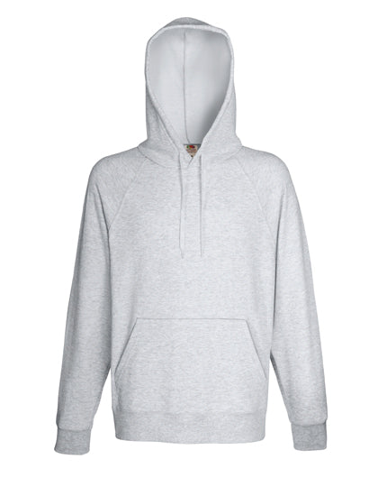 Fruit of the Loom - Lightweight Hooded Sweat - Heather Grey