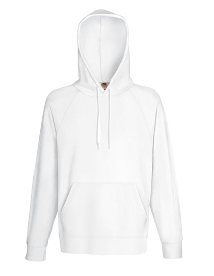 Fruit of the Loom - Lightweight Hooded Sweat - White