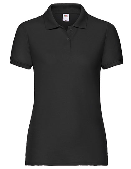 Fruit of the Loom - Ladies´ 65/35 Polo - Black XXL (uitverkoop)