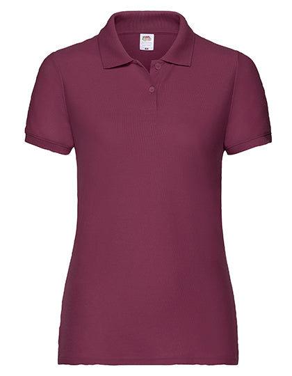 Fruit of the Loom - Pique Dames Polo - Burgundy