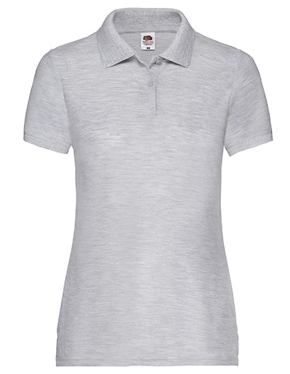 Fruit of the Loom - Pique Dames Polo - Heather Grey