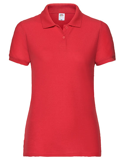 Fruit of the Loom - Pique Dames Polo - Red