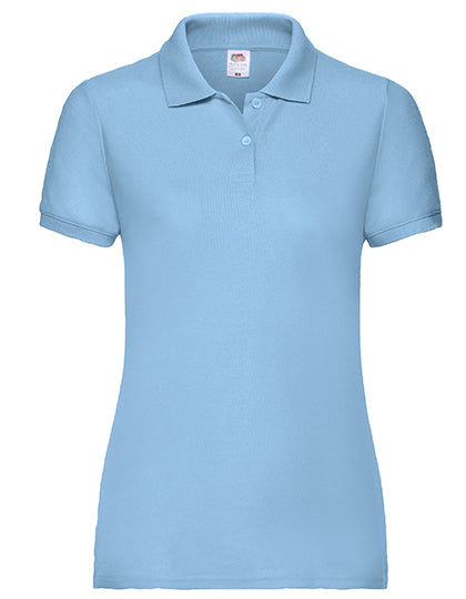 Fruit of the Loom - Pique Dames Polo - Sky Blue