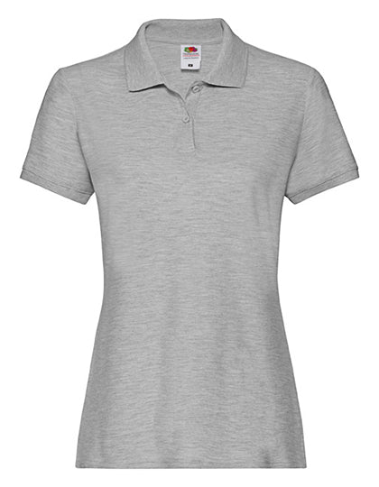 Fruit of the Loom - Premium Dames Polo - Heather Grey