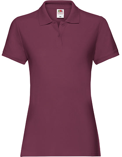 Fruit of the Loom - Premium Dames Polo - Bordeaux