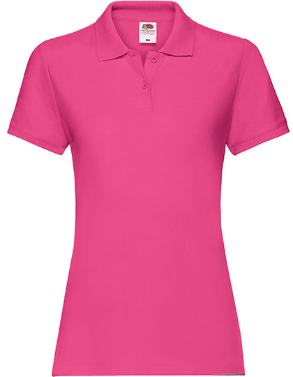 Fruit of the Loom - Premium Dames Polo - Roze