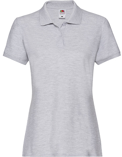 Fruit of the Loom - Premium Dames Polo - Lichtgrijs