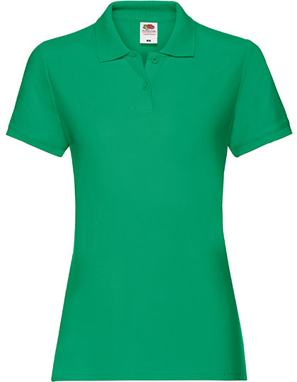 Fruit of the Loom - Premium Dames Polo - Kelly Green