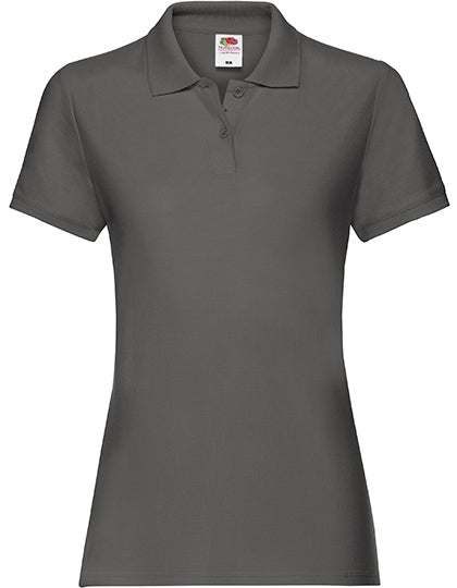 Fruit of the Loom - Premium Dames Polo - Grijs