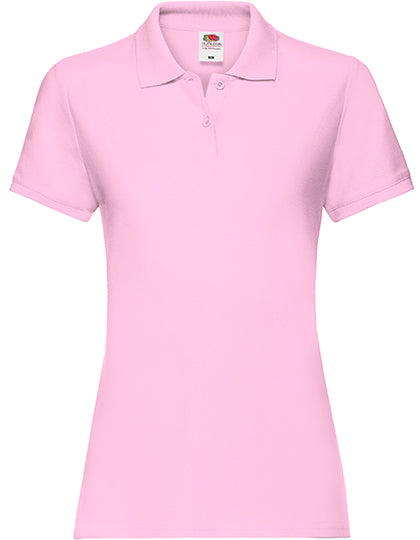 Fruit of the Loom - Premium Dames Polo - Lichtroze