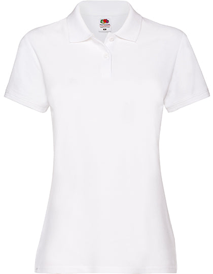 Fruit of the Loom - Premium Dames Polo - Wit