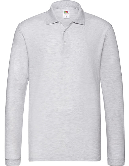 Fruit of the Loom - Premium Long Sleeve Polo - Athletic Heather