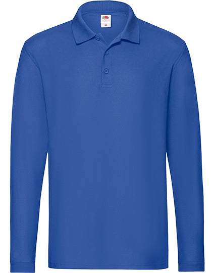 Fruit of the Loom - Premium Long Sleeve Polo - Royal Blue
