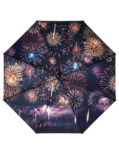 FARE - AC-Umbrella FARE® Impressions - Black / Fireworks