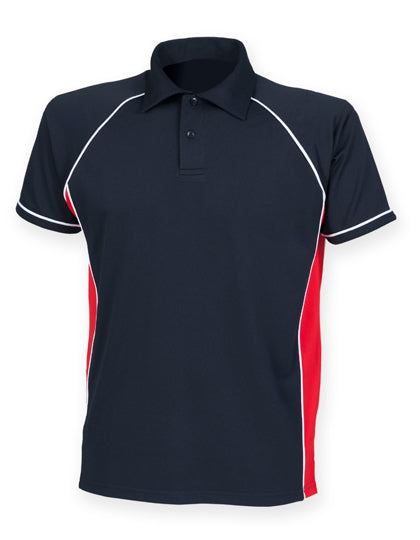 Finden+Hales - Men´s Piped Performance Polo - Navy / Red