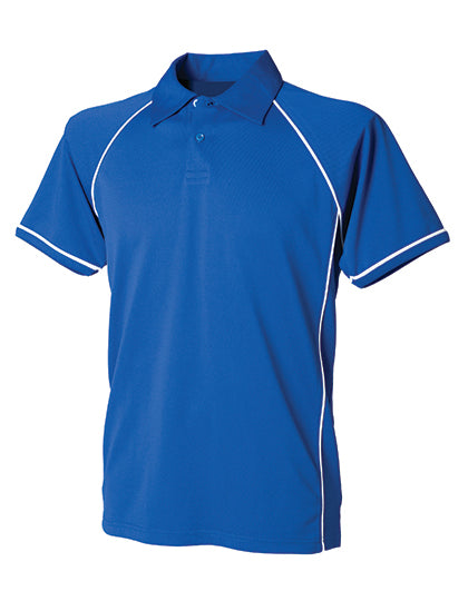 Finden+Hales - Men´s Piped Performance Polo - Royal