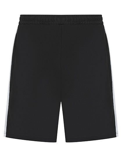 Finden+Hales - Adults Knitted Shorts With Zip Pockets - Black / White