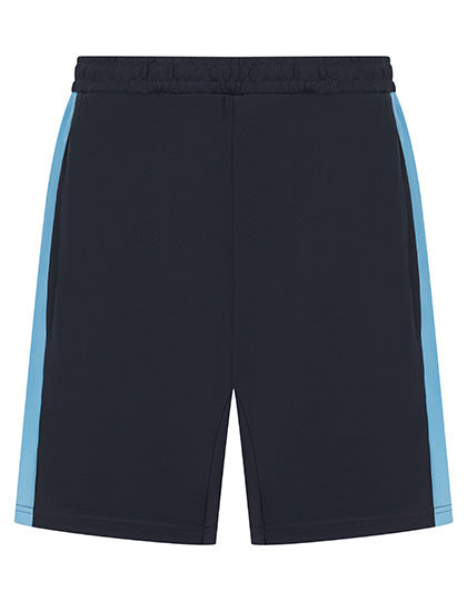 Finden+Hales - Adults Knitted Shorts With Zip Pockets - Navy / Sky