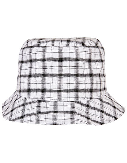 FLEXFIT - Check Bucket Hoed - White-Grey Check