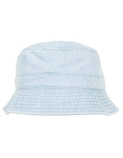 FLEXFIT - Denim Bucket Hoed - Light Blue